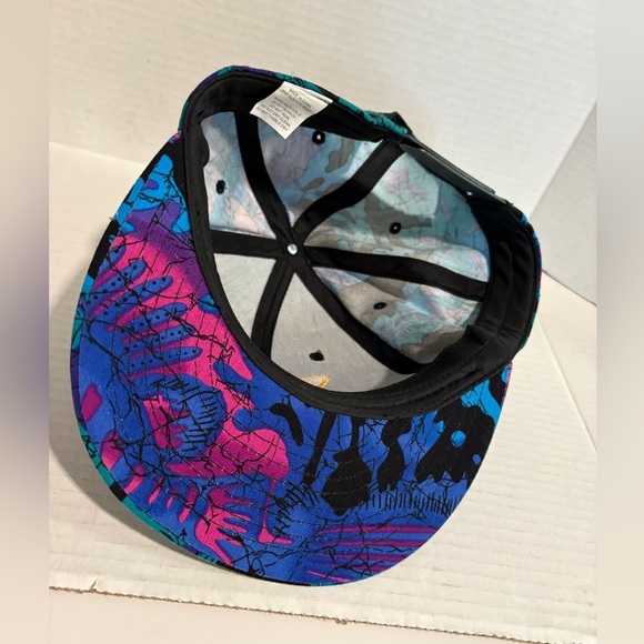 IN N OUT BURGER Blue Neon Retro Hat W/ Black Adjustable Snap Back Baseball Cap - Picture 6 of 10